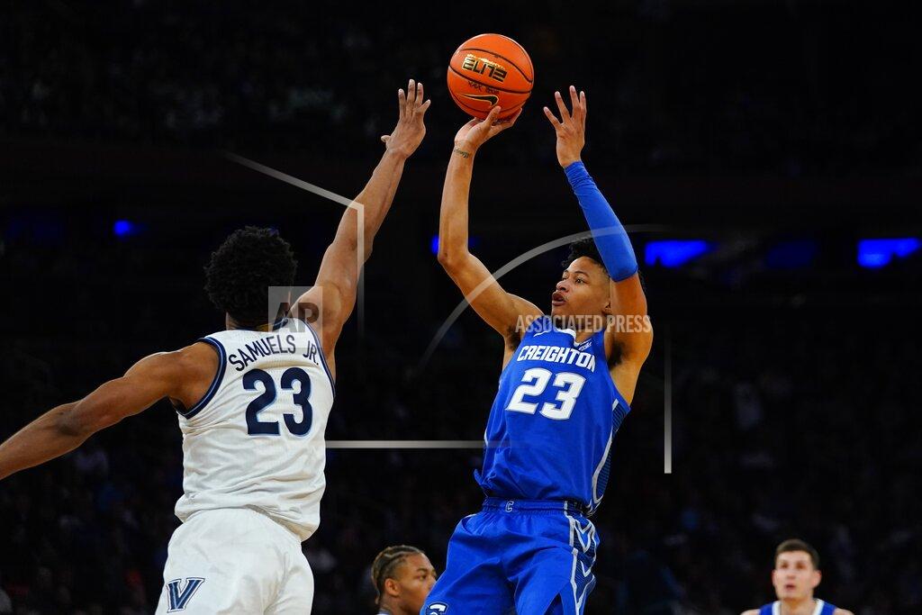 Frank Franklin Ii Creighton's Trey Alexander, front right, shoots over Villanova's Jermaine Samuels, left, during the second half of an NCAA college basketball game in the final of the Big East conference tournament Saturday, March 12, 2022, in New York. (AP Photo/Frank Franklin II)