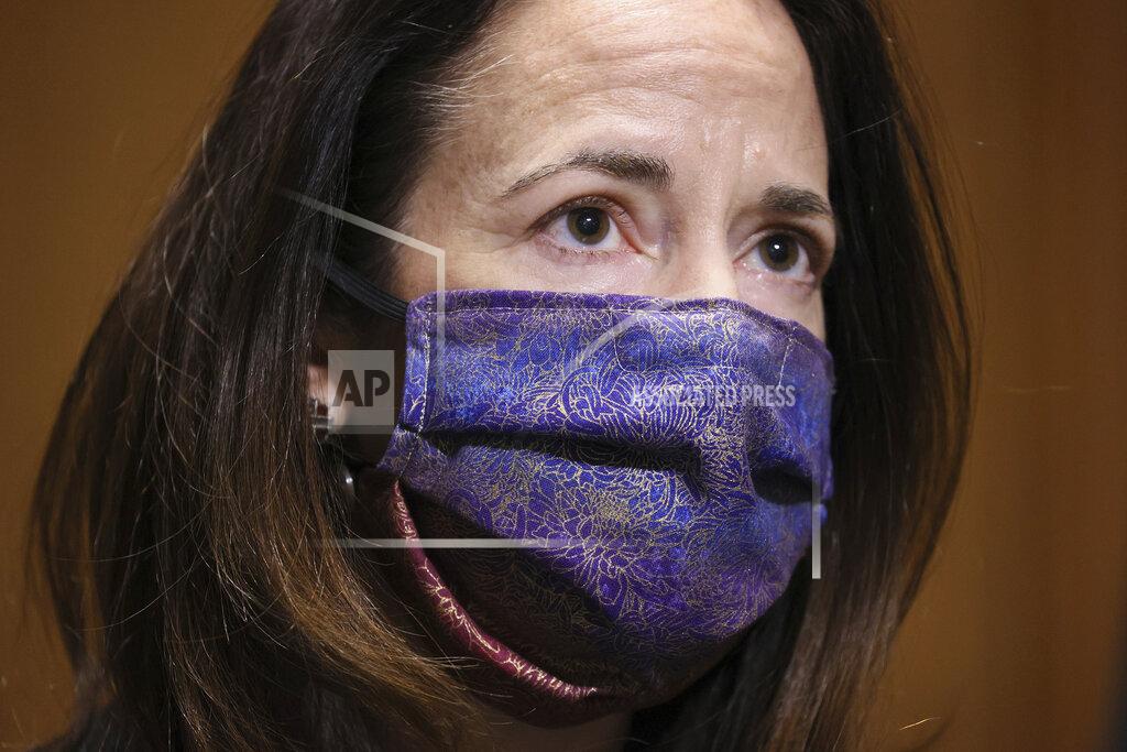Joe Raedle President-elect Joe Biden’s pick for national intelligence director Avril Haines arrives for a confirmation hearing before the Senate intelligence committee on Tuesday, Jan. 19, 2021, in Washington. (Joe Raedle/Pool via AP)