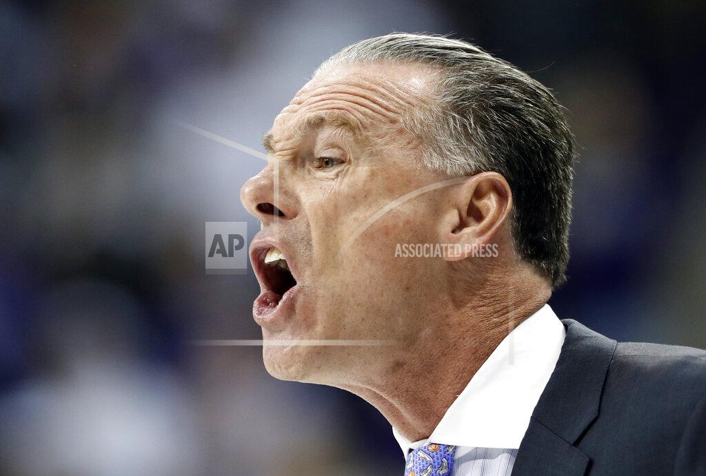 Tony Gutierrez TCU head coach Jamie Dixon instructs his team in the first half of an NCAA college basketball game in Fort Worth, Texas, Saturday, Jan. 26, 2019. (AP Photo/Tony Gutierrez)