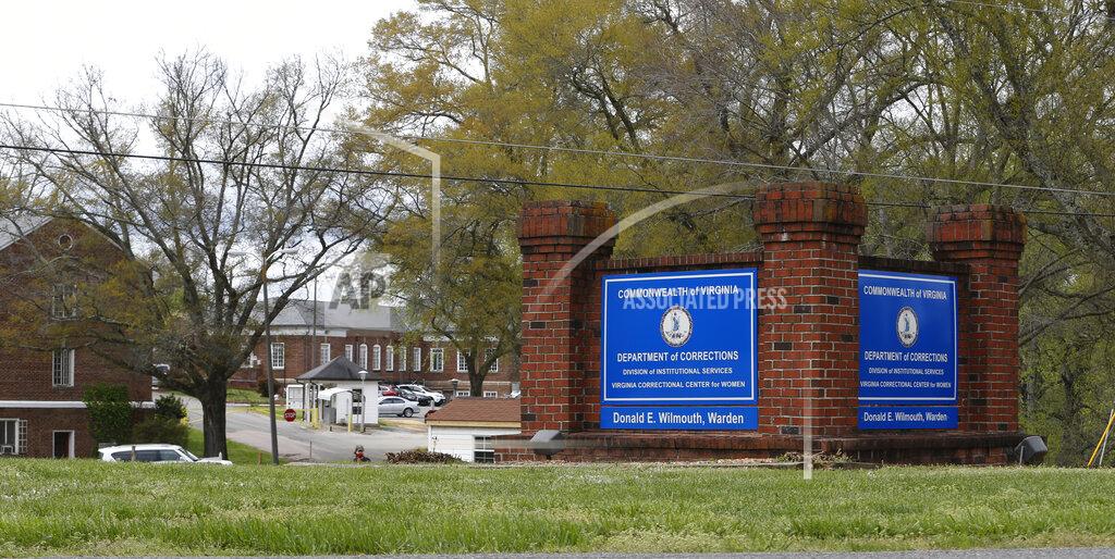 Steve Helber File-This Wednesday April 1, 2020 file photo shows The Correctional Center for Women where several women have tested positive for COVID-19 at the facility in Goochland, Va. (AP Photo/Steve Helber, File)