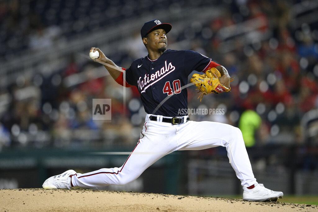 Nick Wass Washington Nationals starting pitcher Josiah Gray delivers during the third inning of a baseball game against the Colorado Rockies, Friday, Sept. 17, 2021, in Washington. (AP Photo/Nick Wass)