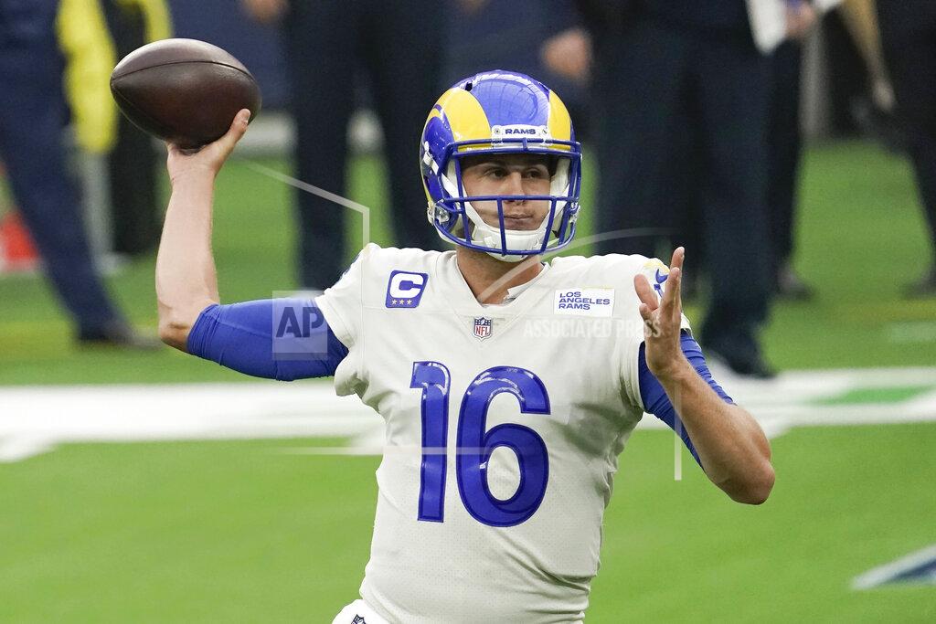 Jae C. Hong Los Angeles Rams quarterback Jared Goff throws during the first half of an NFL football game against the Dallas Cowboys Sunday, Sept. 13, 2020, in Inglewood, Calif. (AP Photo/Jae C. Hong)