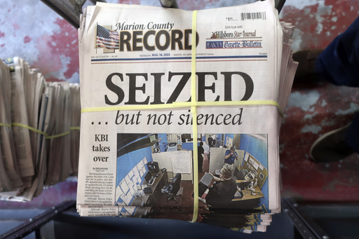 Kansas lawmakers want a report on last year's police raid of a newspaper - Vimarsana News