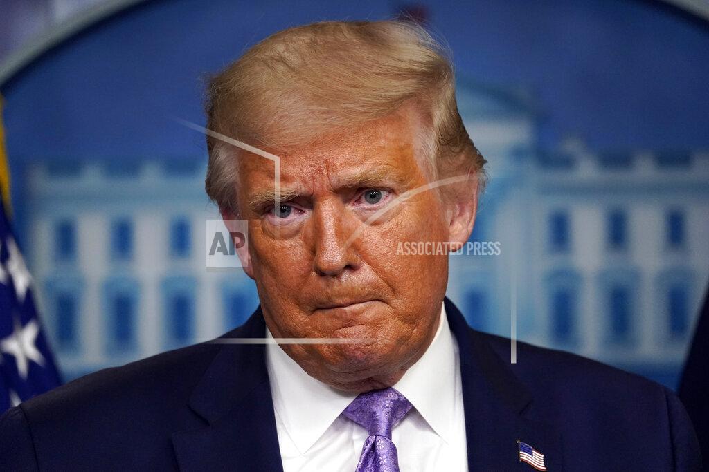 Andrew Harnik President Donald Trump speaks at a news conference in the James Brady Press Briefing Room at the White House, Thursday, Aug. 13, 2020, in Washington. (AP Photo/Andrew Harnik)