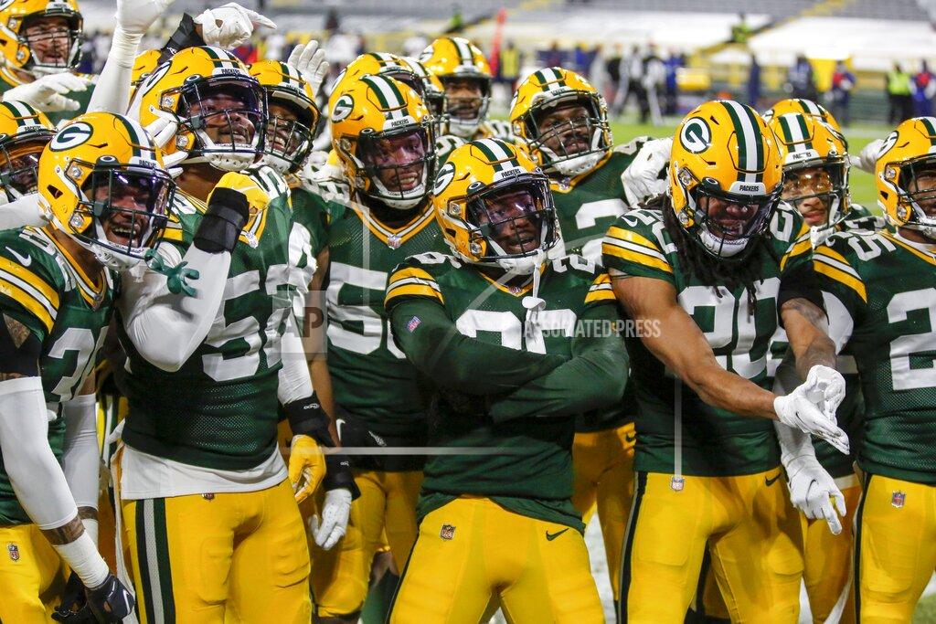 Matt Ludtke Green Bay Packers' Darnell Savage (26) celebrates his interception with teammates during the first half of an NFL football game Sunday, Nov. 29, 2020, in Green Bay, Wis. (AP Photo/Matt Ludtke)
