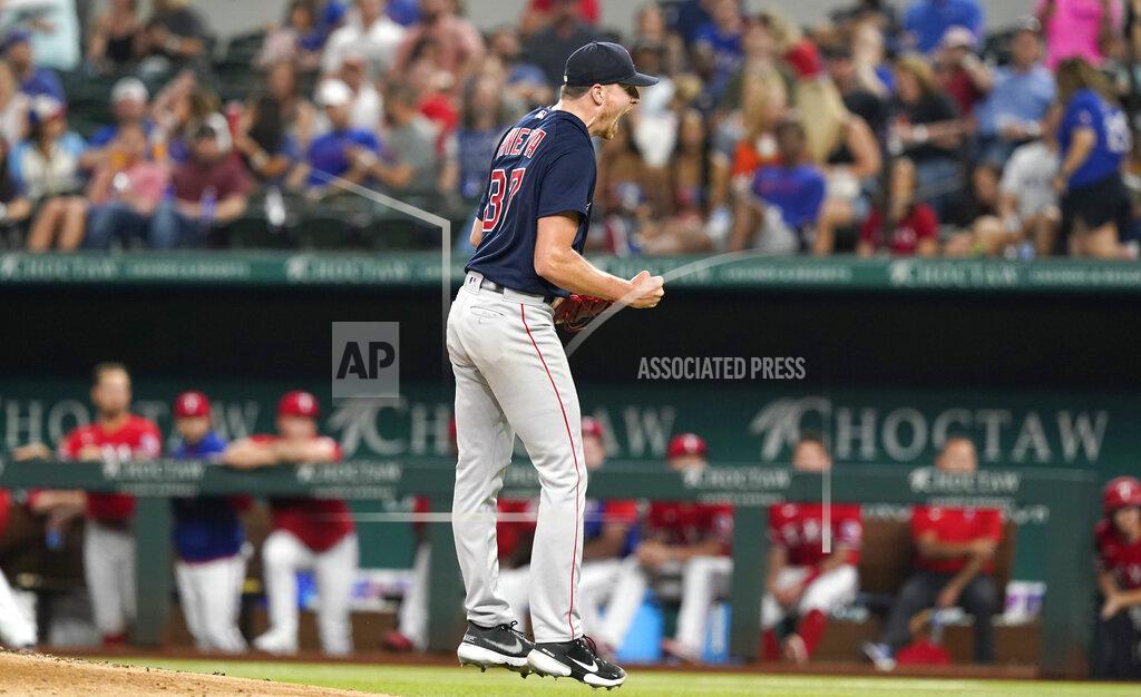Lm Otero Boston Red Sox starting pitcher Nick Pivetta reacts after striking out Texas Rangers Corey Seager to end the sixth inning of a baseball game in Arlington, Texas, Friday, May 13, 2022. (AP Photo/LM Otero)