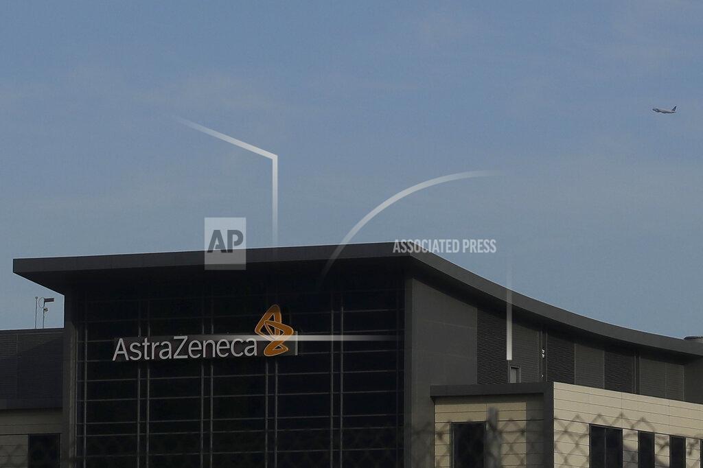 Jeff Chiu FILE - In this Feb. 20, 2020, file photo, a view of the AstraZeneca logo, on a building, in South San Francisco, Calif. As the race for a vaccine against the coronavirus intensifies, many rich countries are rushing to the front of the line by placing advance orders for the inevitably limited supply to guarantee their citizens are immunized first. Britain and the U.S., meanwhile, have each sunk millions of dollars into various vaccine candidates, including one being developed by Oxford University and manufactured by AstraZeneca. (AP Photo/Jeff Chiu, File)