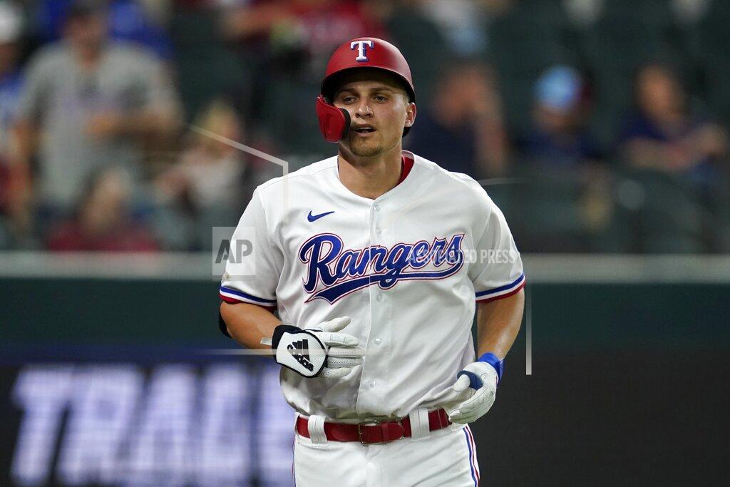 Tony Gutierrez Texas Rangers' Corey Seager jogs to the dugout after hitting a solo home run in the third inning of a baseball game against the Kansas City Royals, Tuesday, May 10, 2022, in Arlington, Texas. (AP Photo/Tony Gutierrez)