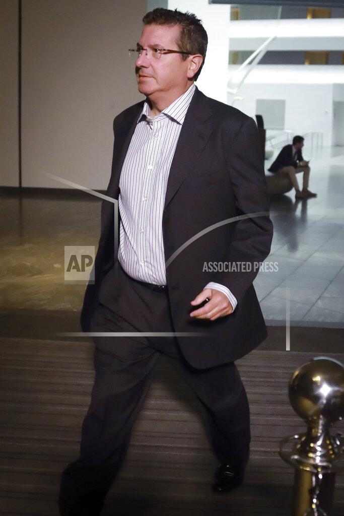 Bebeto Matthews Washington Redskins owner Daniel Snyder arrives for an NFL owners meeting in New York, Thursday, Feb. 20, 2020. The NFL's labor committee met Thursday morning before presenting to the owners the current state of ongoing negotiations with the players' union on a new labor agreement. With the league eager to reach a collective bargaining agreement with the players in the next few weeks _ the current deal runs out in March 2021 _ team representatives were summoned to New York to discuss the NFL's proposal. (AP Photo/Bebeto Matthews)