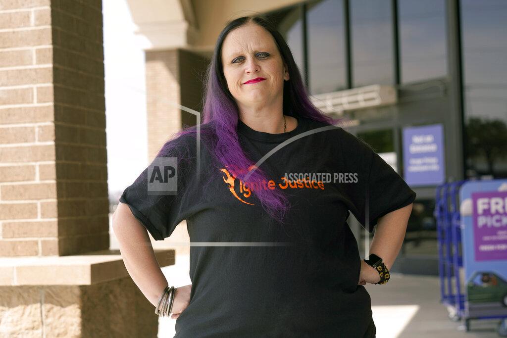 Lm Otero Carrie Shipp poses for a photo, April 2, 2021, in Irving, Texas. Fewer than 20 percent of state and federal prisoners have received a COVID-19 vaccine, according to data collected by The Marshall Project and The Associated Press. Shipp, whose 21-year-old son Matthew is incarcerated at Ruben M. Torres Unit in Texas, said her son decided not to get vaccinated out of fear and distrust of prison medical staff. (AP Photo/LM Otero)