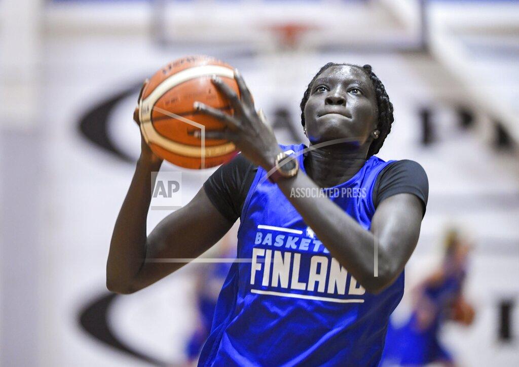 Markku Ulander FILE - In this June 5, 2020, file photo, basketball player Awak Kuier of Finland is pictured during a training session in Helsinki, Finland. The Dallas Wings basically control the WNBA draft on Thursday night, April 15, 2021, with the top two picks and four first-round choices. Wings President and General Manager Greg Bibb said that the franchise is looking at a number of players for the top two picks and he hasn't been shy about heaping praise on Finnish player Awak Kuier. (Markku Ulander/Lehtikuva via AP)