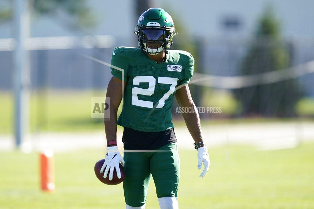 Seth Wenig New York Jets Quincy Wilson participates during practice at the NFL football team's training camp in Florham Park, N.J., Thursday, Aug. 20, 2020. The cornerback was surprisingly traded by the Colts to the Jets on the final day of the NFL draft in April for a sixth-round pick. The move might have been a bit lost in the shuffle by some during the flurry of activity that marks the draft, but it was an unforgettable moment for Wilson. (AP Photo/Seth Wenig)