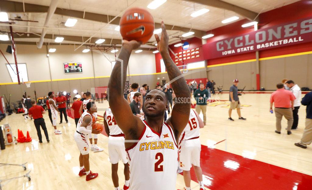 Charlie Neibergall Iowa State forward Cameron Lard (2) shoots a basket during Iowa State's NCAA college basketball media day, Thursday, Oct. 11, 2018, in Ames, Iowa. (AP Photo/Charlie Neibergall)