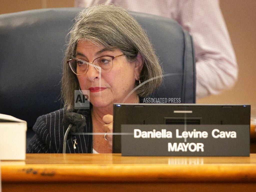 Emily Michot Miami-Dade Mayor Daniella Levine Cava, attends the first Miami-Dade Commission meeting to discuss the Surfside building collapse July 8, 2021 at the Stephen P. Clark Government Center. (Emily Michot/Miami Herald via AP)