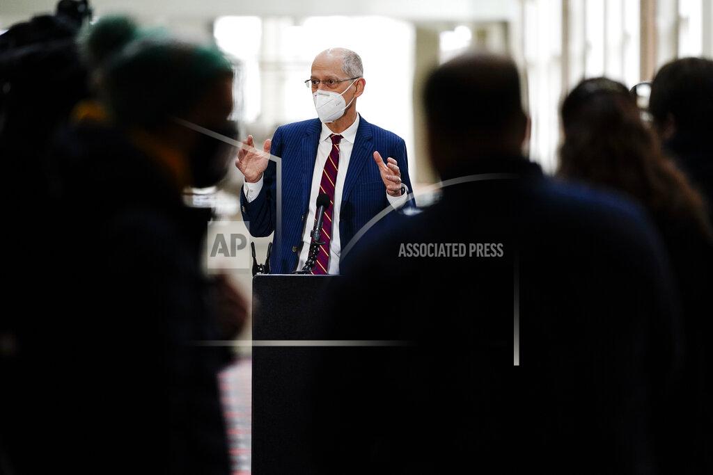 Matt Rourke Philadelphia Health commissioner Dr. Tom Farley speaks with members of the media during a news conference at the Pennsylvania Convention Center in Philadelphia, Wednesday, Feb. 3, 2021. (AP Photo/Matt Rourke)