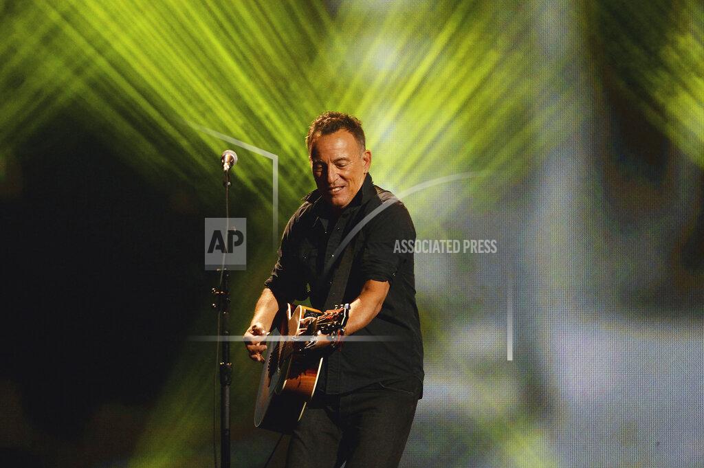 Nathan Denette FILE - Bruce Springsteen performs during the closing ceremonies of the Invictus Games in Toronto on Sept. 30, 2017. Springsteen's latest album, "Letter To You" will be released on Oct. 23. (Nathan Denette/The Canadian Press via AP, File)