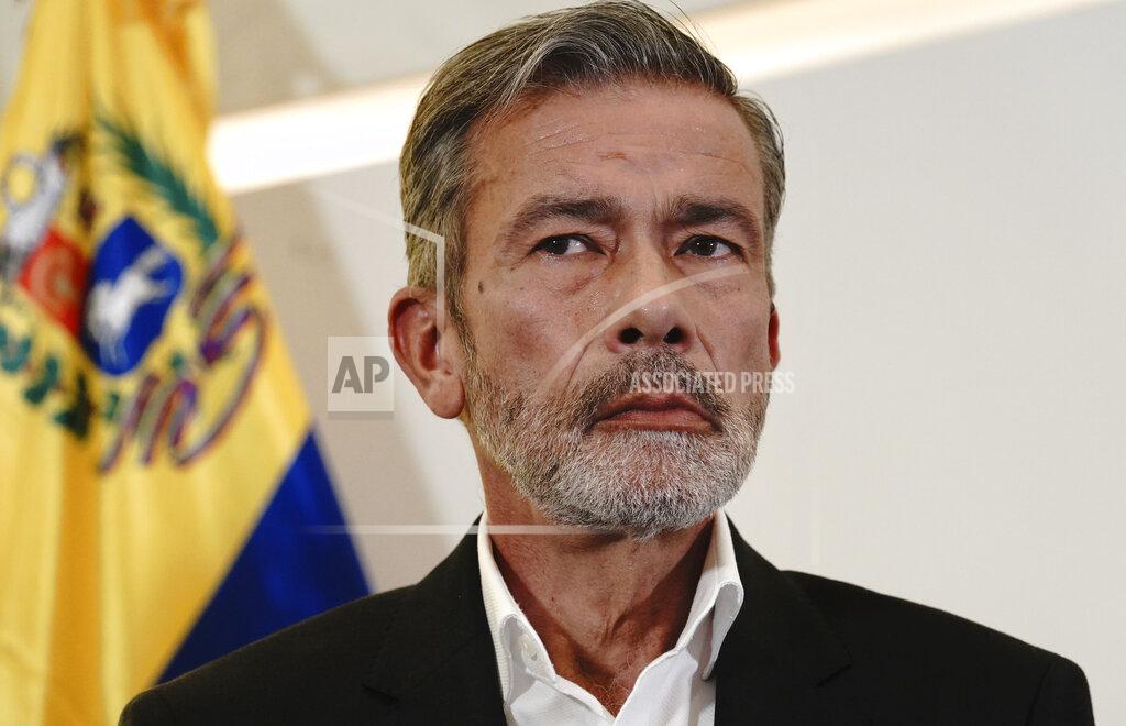 Marco Ugarte Venezuelan opposition delegate Gerardo Blyde Pérez pauses during a press conference in Mexico City, Monday, Sept. 27. 2021. Delegates from Venezuela’s government and opposition held more talks in Mexico City on Monday after a delay that saw the government’s side arrive a day later than scheduled due to an apparent unhappiness with mediator Norway. (AP Photo/Marco Ugarte)