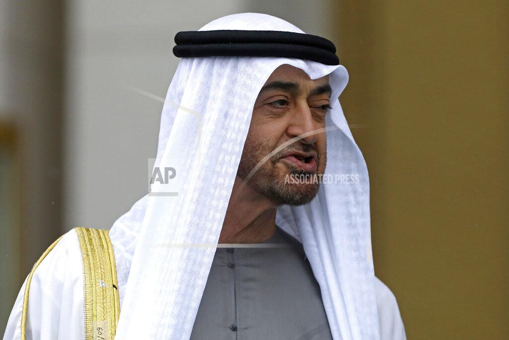 Burhan Ozbilici FILE - Sheikh Mohammed bin Zayed Al Nahyan, the Crown Prince of the United Arab Emirates, speaks to Turkey's President Recep Tayyip Erdogan during a welcoming ceremony at the presidential palace, in Ankara, Turkey, on Nov. 24, 2021. Rulers in the United Arab Emirates announced Saturday, May 14, 2022, that they unanimously appointed Sheikh Mohammed bin Zayed Al Nahyan as the president of this hereditarily ruled nation on the Arabian Peninsula.
(AP Photo/Burhan Ozbilici, File)