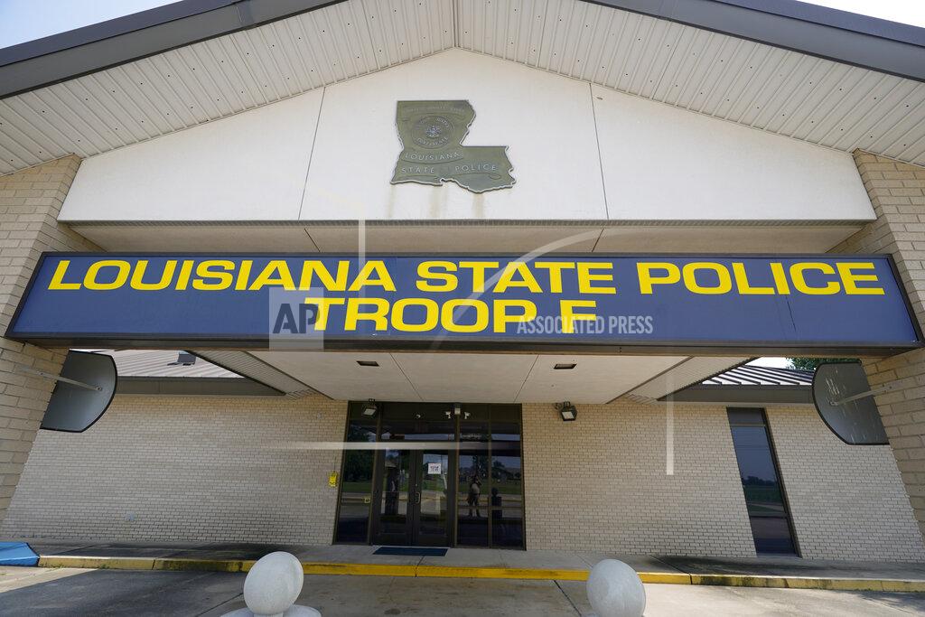 Rogelio V. Solis This Aug. 4, 2021 photo shows the front of Louisiana State Police Troop F headquarters in Monroe, La. A seven-member panel had been focused on reviewing thousands of hours of body camera footage from about a dozen specific troopers in northern Louisiana’s Troop F, including some of those involved in the beatings of Greene and three other Black motorists. But according to several people familiar with the matter who spoke The Associated Press on condition of anonymity, the panel was abruptly disbanded in July 2021 after just a few months' work following leaks about its existence. (AP Photo/Rogelio V. Solis)