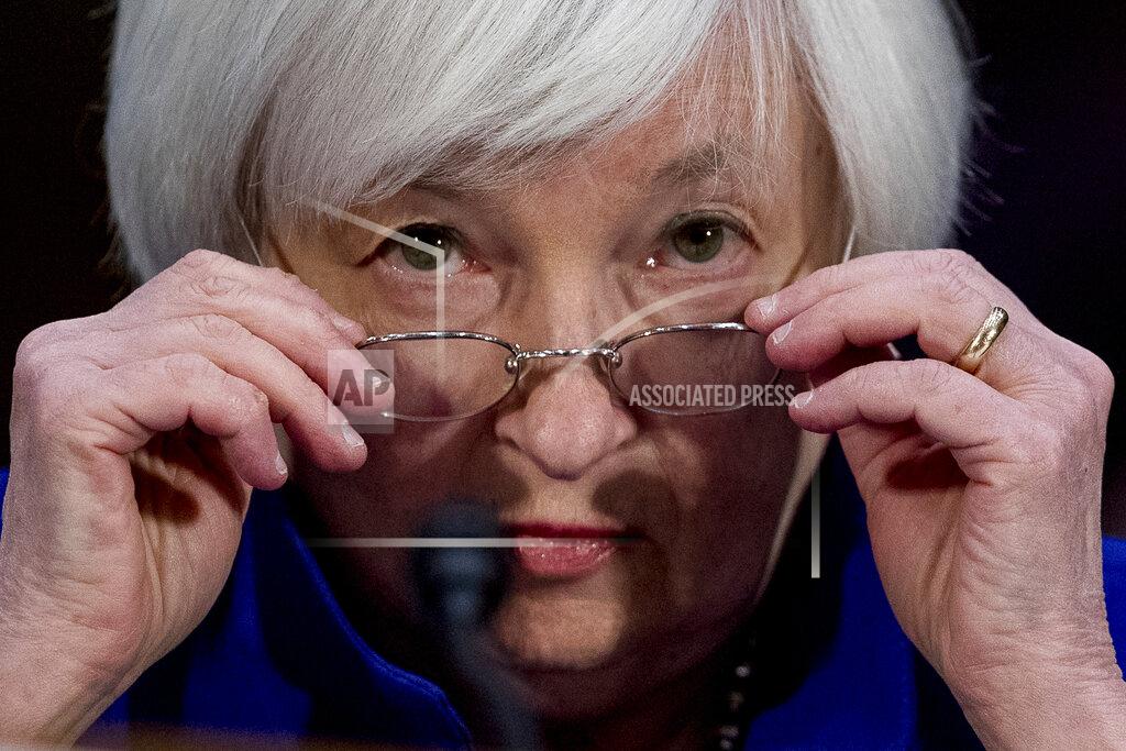 Andrew Harnik FILE - In this Feb. 14, 2017 file photo Federal Reserve Chair Janet Yellen appears on Capitol Hill in Washington before the Senate Banking Committee. (AP Photo/Andrew Harnik, File)