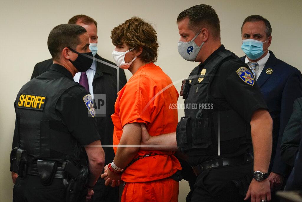 Matt Rourke Payton Gendron is led out of the courtroom after a hearing at Erie County Court, in Buffalo, N.Y., Thursday, May 19, 2022. Gendron faces charges in the May 14, fatal shooting at a supermarket. (AP Photo/Matt Rourke)