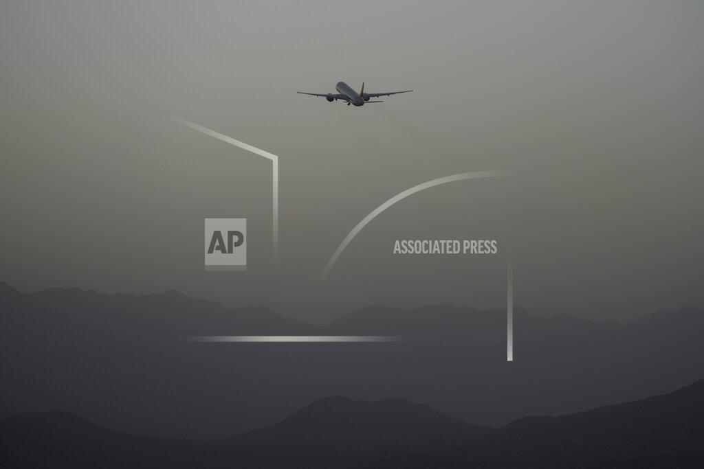 Bernat Armangue A Qatar Airways aircraft takes off with foreigners from the airport in Kabul, Afghanistan, Thursday, Sept. 9, 2021. Some 200 foreigners, including Americans, flew out of Afghanistan on an international commercial flight from Kabul airport on Thursday, the first such large-scale departure since U.S and foreign forces concluded their frantic withdrawal at the end of last month. (AP Photo/Bernat Armangue)