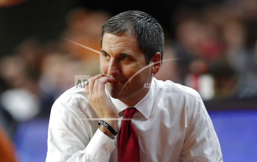 Charlie Neibergall Iowa State head coach Steve Prohm watches from the bench during the first half of an NCAA college basketball game against Texas, Saturday, Feb. 2, 2019, in Ames, Iowa. (AP Photo/Charlie Neibergall)