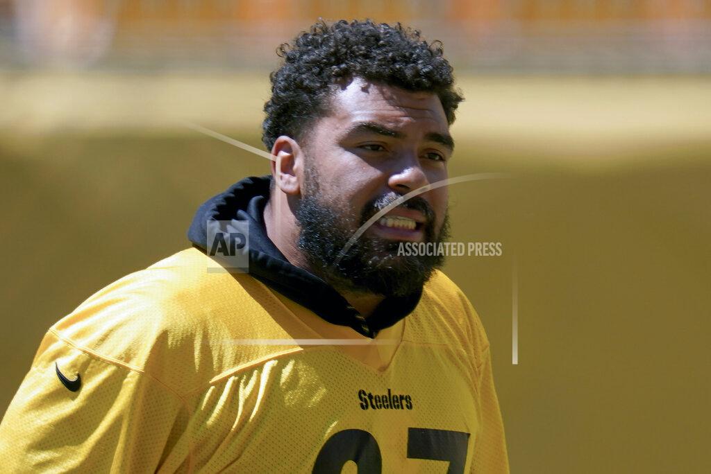 Keith Srakocic FILE - Pittsburgh Steelers defensive tackle Cameron Heyward is shown during practice at NFL football training camp in Pittsburgh, Wednesday, Aug. 19, 2020. The Steelers signed Heyward to a five-year contract on Monday, Sept. 7, 2020, worth around $75 million. The 31-year-old was entering the final season of a six-year deal he signed in 2015. (AP Photo/Keith Srakocic, File)