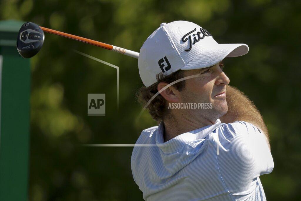 Darron Cummings Denny McCarthy hits from the 14th tee during opening round of the Workday Charity Open golf tournament, Thursday, July 9, 2020, in Dublin, Ohio. (AP Photo/Darron Cummings)