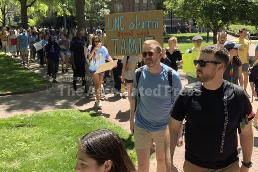 UNC students protest decision to ban 'Cop City' activis... - Vimarsana News
