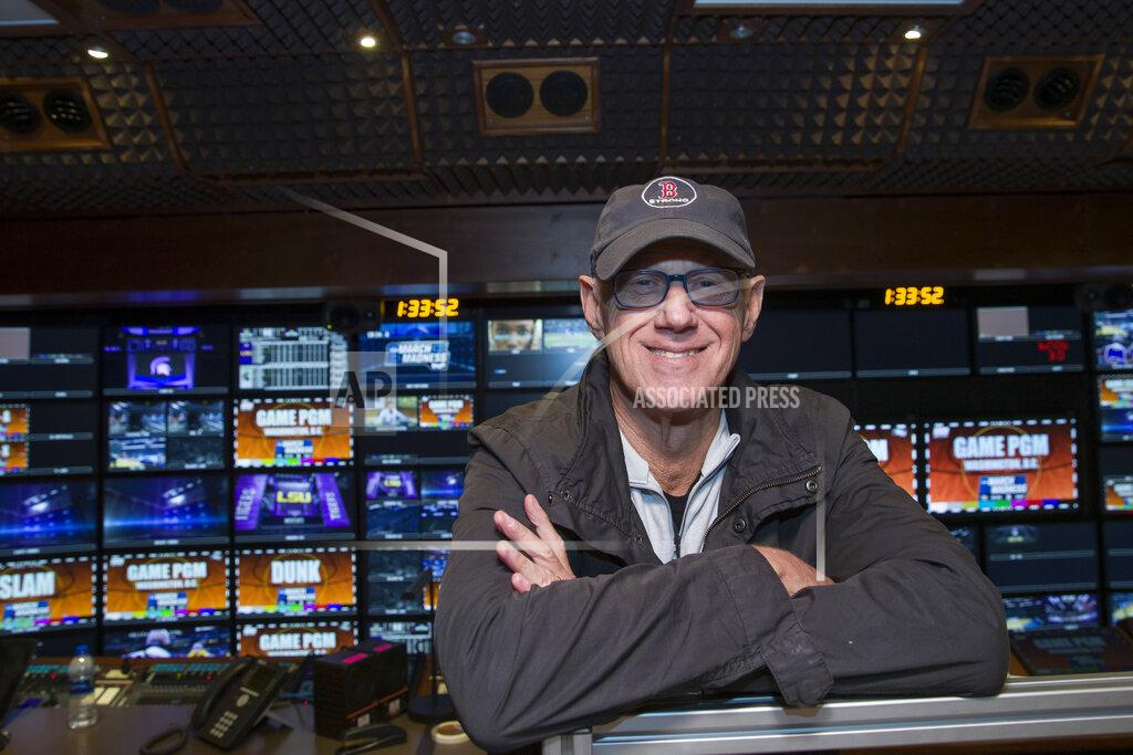 In this Thursday, March 28, 2019 photo, CBS director Bob Fishman poses in the production truck in Washington, D.C. Fishman is preparing to direct his 38th Final Four this week in Minneapolis. If anyone can speak about the growth of the NCAA Tournament on television it is Fishman. (AP Photo/Alex Brandon)