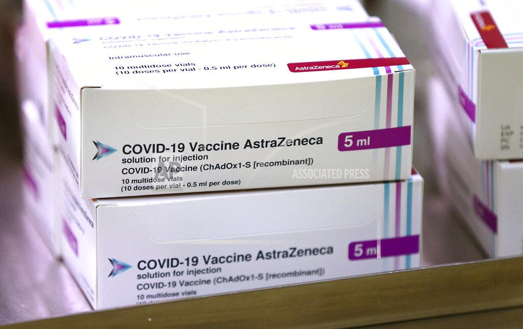 Gareth Fuller FILE - In this Jan. 2, 2021, file photo, doses of the COVID-19 vaccine developed by Oxford University and U.K.-based drugmaker AstraZeneca arrive at the Princess Royal Hospital in Haywards Heath, England. In recent days, countries including Denmark, Ireland and Thailand have temporarily suspended their use of AstraZeneca's coronavirus vaccine after reports that some people who got a dose developed blood clots, even though there's no evidence that the shot was responsible. The European Medicines Agency and the World Health Organization say the data available do not suggest the vaccine caused the clots. Britain and several other countries have stuck with the vaccine. (Gareth Fuller/Pool Photo via AP, File)
