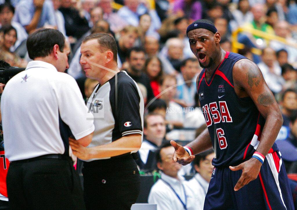 LeBron James, Mike Krzyewski LeBron James, Mike Krzyewski