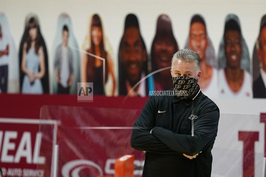 Darron Cummings Purdue coach Matt Painter watches during the first half of the team's NCAA college basketball game against Indiana, Thursday, Jan. 14, 2021, in Bloomington Ind. (AP Photo/Darron Cummings)
