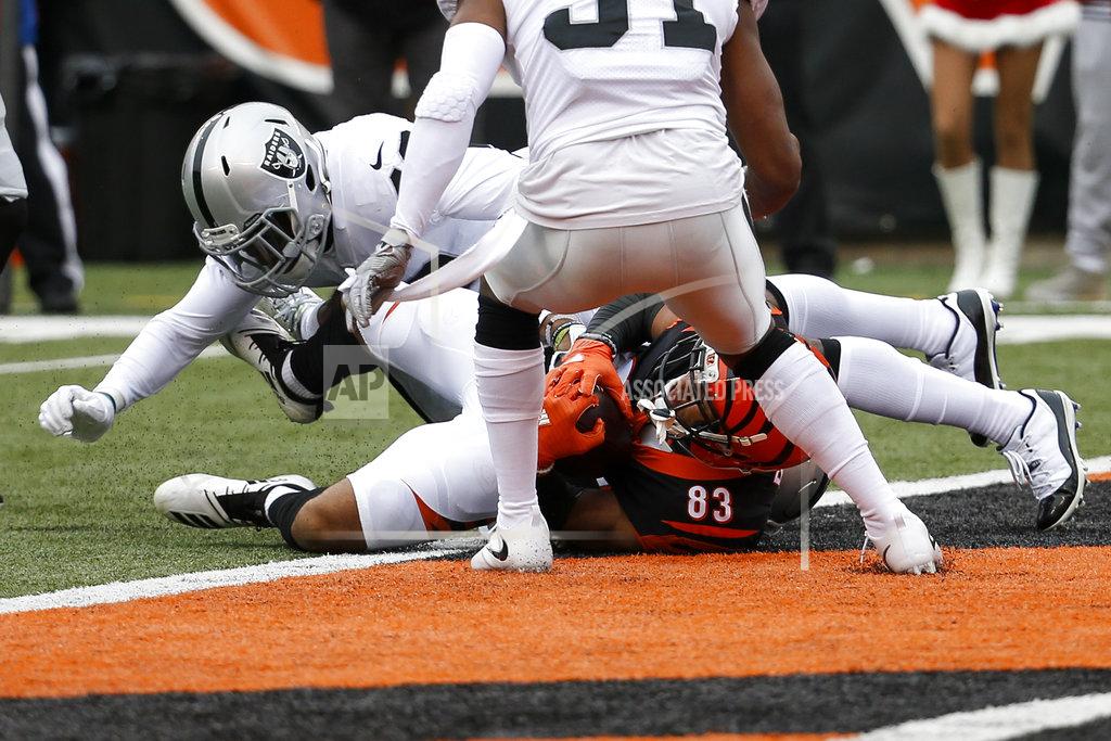 Raiders Bengals Football