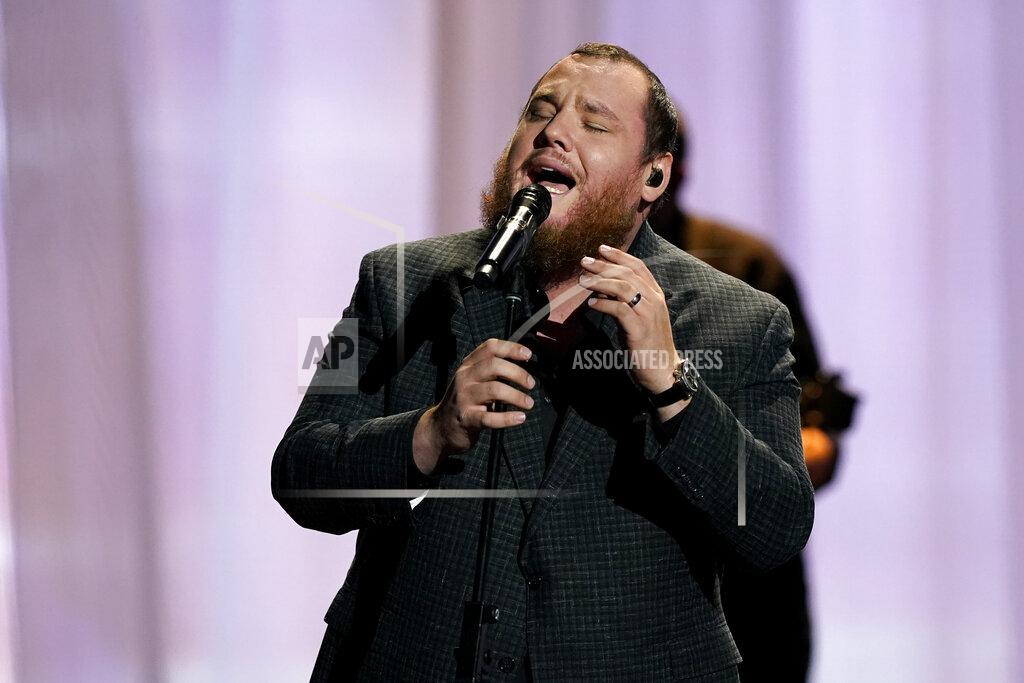 Mark Humphrey Luke Combs performs at the 56th annual Academy of Country Music Awards on Friday, April 16, 2021, at the Grand Ole Opry in Nashville, Tenn. The awards show airs on April 18 with both live and prerecorded segments. (AP Photo/Mark Humphrey)