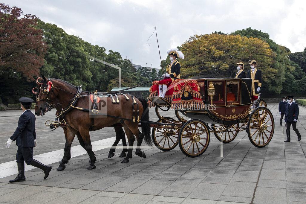 Carl Court Japanese Crown Prince Fumihito, better known as Prince Akishino, leaves the Imperial Palace after being formally declared first in line to succeed the Chrysanthemum Throne during a ceremony Sunday, Nov. 8, 2020 in Tokyo, Japan. (Carl Court/Pool Photo via AP)