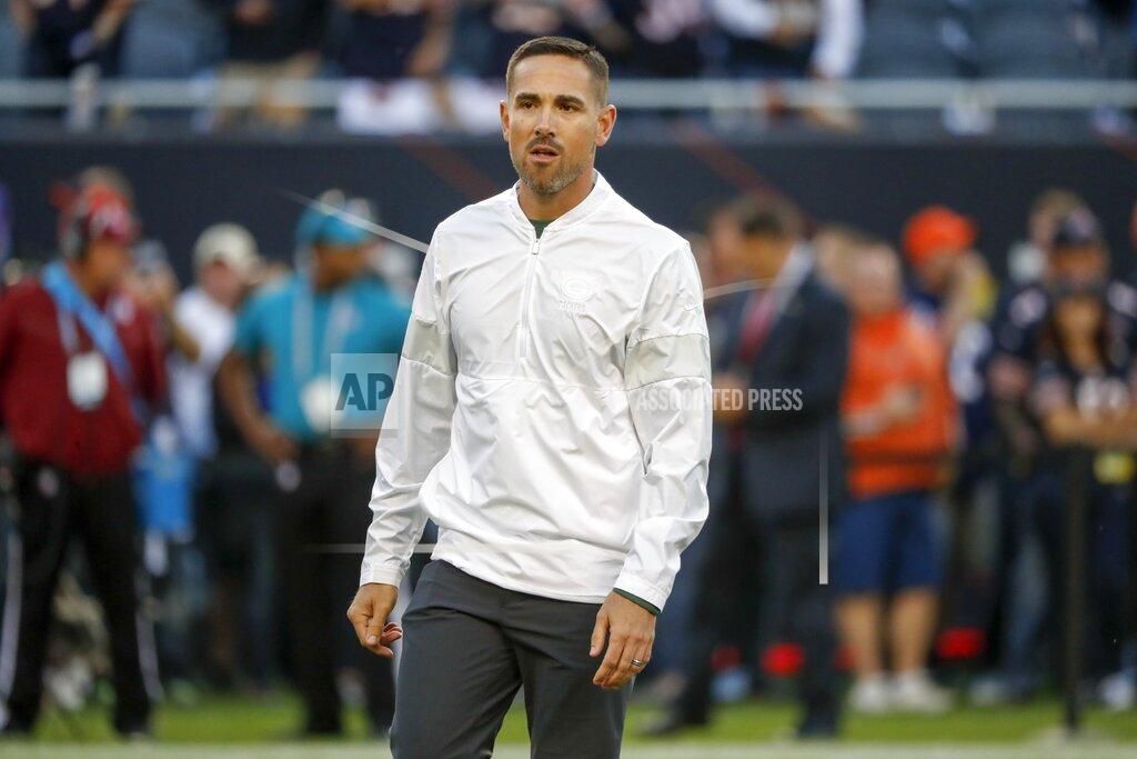Charles Rex Arbogast Green Bay Packers head coach Matt LaFleur is seen before an NFL football game against the Chicago Bears Thursday, Sept. 5, 2019, in Chicago. (AP Photo/Charles Rex Arbogast)