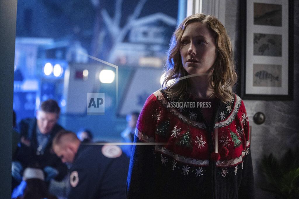 Ryan Green This image released by Universal Pictures shows Judy Greer in "Halloween Kills," directed by David Gordon Green. (Ryan Green/Universal Pictures via AP)