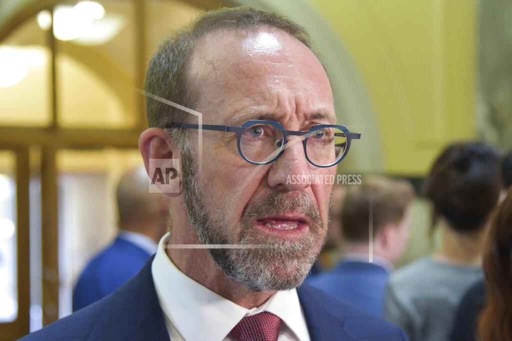 Ben Mckay New Zealand's Health Minister Andrew Little speaks to the media at Parliament House in Wellington, New Zealand, on April 7, 2021. New Zealand announced Wednesday, April 21, 2021 it will overhaul its fragmented healthcare system to create a new national service similar to the one revered by many in Britain. Little said that over three years, the currently divided into 20 district health boards will be replaced by a single new body called Health New Zealand. (Ben McKay/AAP Image via AP)