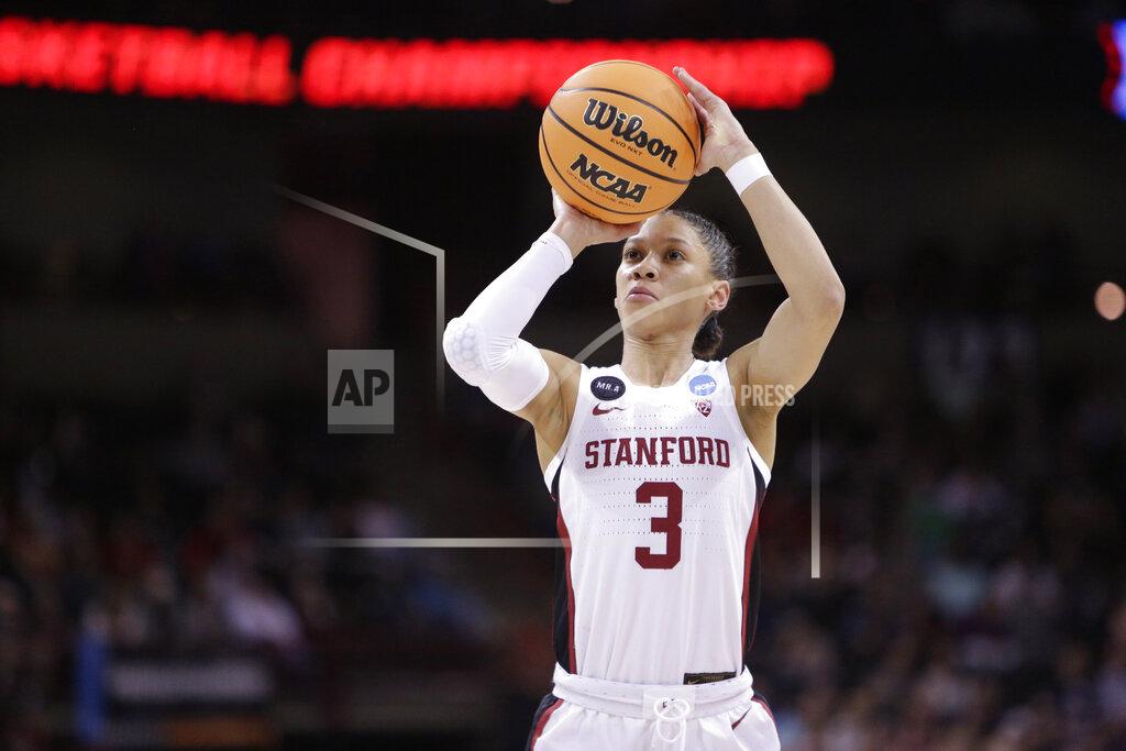 Young Kwak Stanford guard Anna Wilson shoots against Maryland during the first half of a college basketball game in the Sweet 16 round of the NCAA tournament, Friday, March 25, 2022, in Spokane, Wash. (AP Photo/Young Kwak)