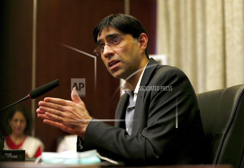 Anjum Naveed Pakistan's National Security Advisor Moeed Yusuf gives a news conference, in Islamabad, Pakistan, Wednesday, Sept. 15, 2021. Yusuf said Wednesday that he hoped the new Taliban government will not allow any militant group, including Tehrik-e-Taliban Pakistan, to use the Afghan soil for attacks against Pakistan or any other country. (AP Photo/Anjum Naveed)