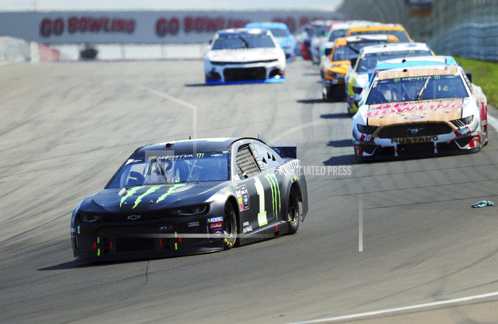 John Munson Kurt Busch heads into Turn 1 during a NASCAR Cup Series auto race at Watkins Glen International, Sunday, Aug. 4, 2019, in Watkins Glen, N.Y. (AP Photo/John Munson)