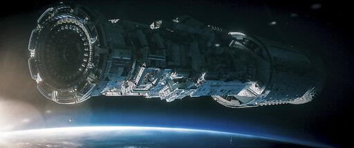 Uncredited This image released by Lionsgate shows a scene from the film "Voyagers." (Lionsgate via AP)