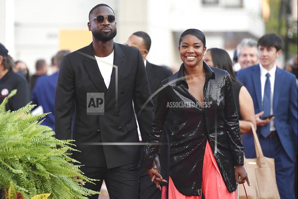 Jessica Hill Dwyane Wade and Gabrielle Union walk the red carpet for the 2021 Basketball Hall of Fame Enshrinement ceremony, Saturday, Sept. 11, 2021, in Springfield, Mass. (AP Photo/Jessica Hill)