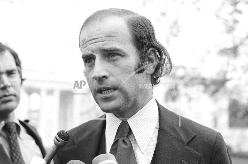Henry Griffin FILE - In this Dec. 12, 1972 file photo, Joseph Biden, the newly-elected Democratic Senator from Delaware speaks in Washington. (AP Photo/Henry Griffin, File)