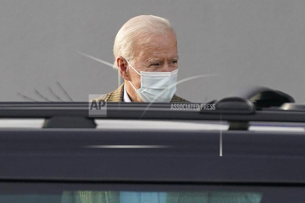 Patrick Semansky President Joe Biden walks to a motorcade vehicle as he departs an orthopaedic appointment, Saturday, Feb. 6, 2021, in Newark, Del. Biden fractured his right foot while playing with one of his dogs in November. (AP Photo/Patrick Semansky)