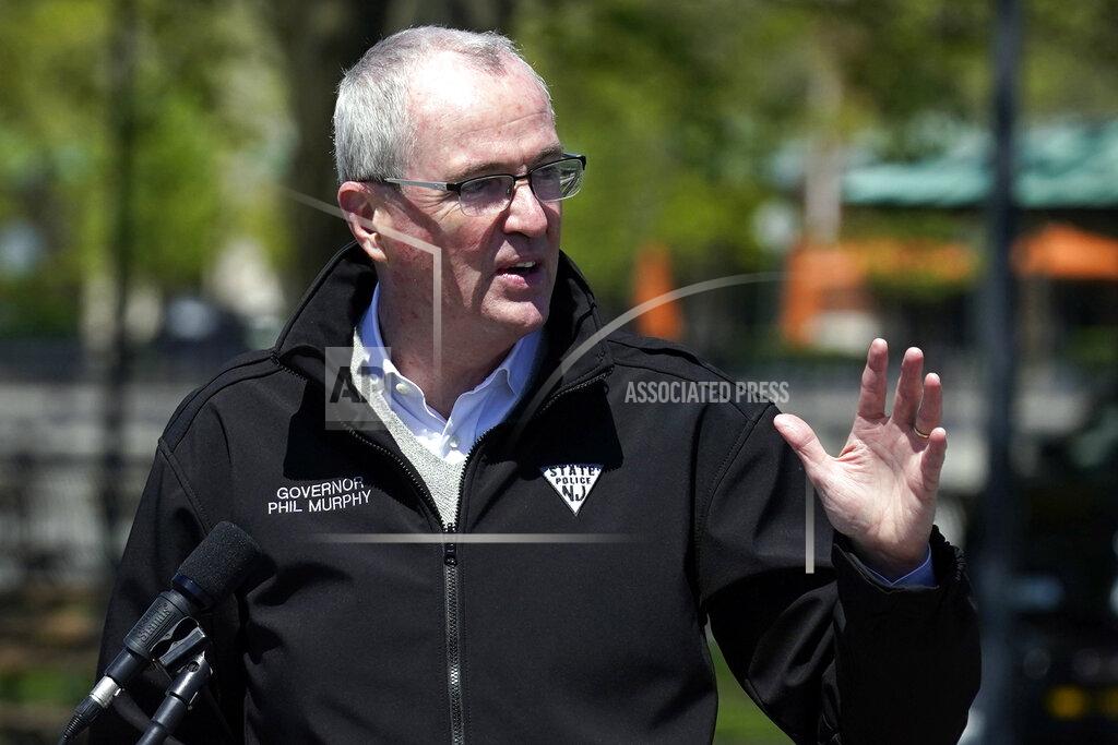Seth Wenig FILE - In this May 6, 2021, file photo, New Jersey Gov. Phil Murphy speaks during a news conference in Hoboken, N.J. While governors across the country are ending all or most of their coronavirus restrictions, many of them are keeping their pandemic emergency orders in place. Those orders allow them to restrict public gatherings and businesses, mandate masks, sidestep normal purchasing rules, tap into federal money and deploy National Guard troops to administer vaccines. (AP Photo/Seth Wenig, File)