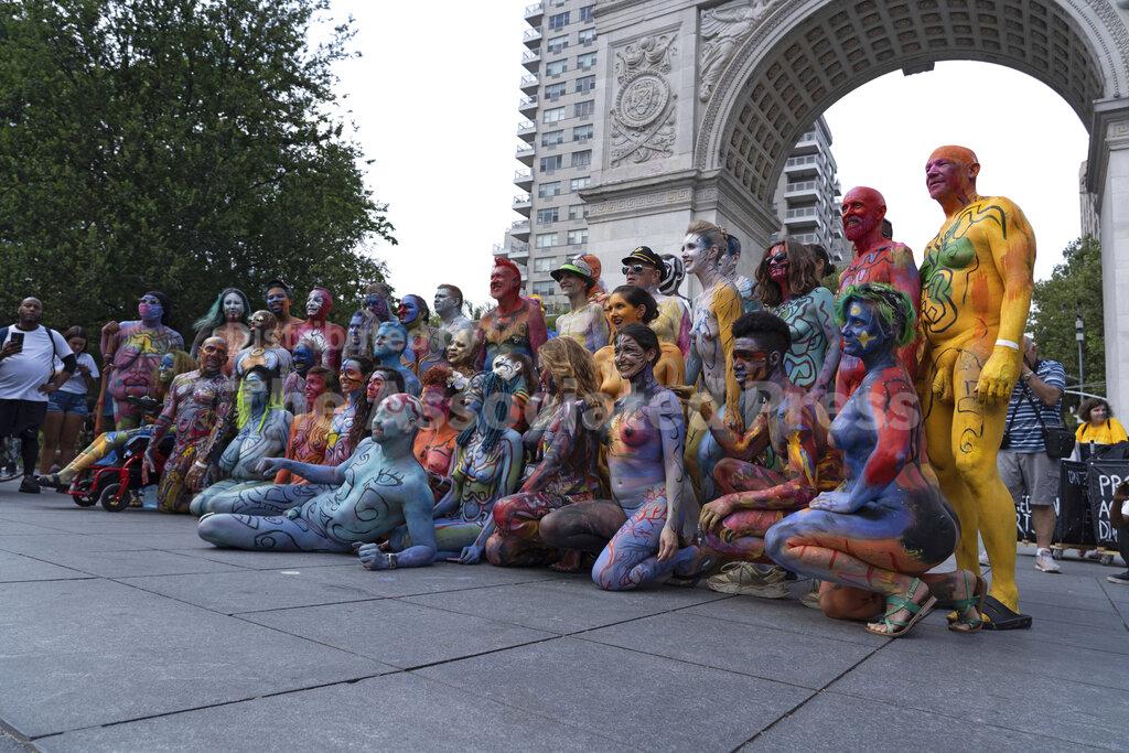 NYC Bodypainting Day in US 25 July 2021 Buy Photos AP Images