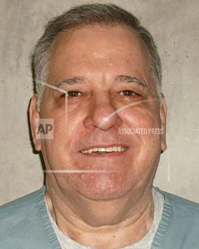 FILE - This undated photo provided by the Oklahoma Department of Corrections shows Bigler Jobe Stouffer II. Bigler Stouffer II is set to receive a three-drug lethal injection at 10 a.m. Thursday, Dec. 9, 2021, at the Oklahoma State Penitentiary in McAlester, for the 1985 slaying of an Oklahoma City-area teacher. (Oklahoma Department of Corrections via AP, File)